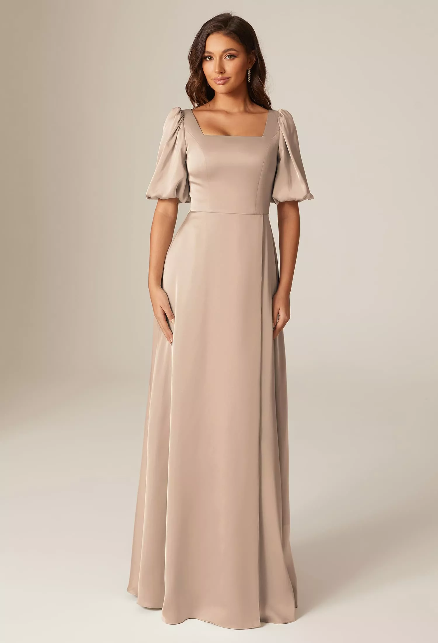 AW Etta Taupe  Bridesmaid Dresses